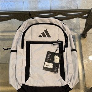 Adidas Gray and Black Men's Backpack